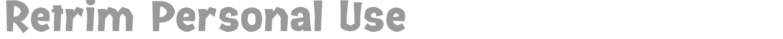 Retrim font preview